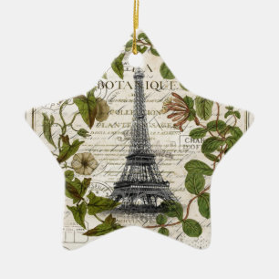 Ornement En Céramique le lierre botanique français part de Tour Eiffel