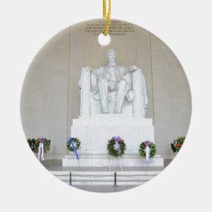 Ornement En Céramique Le Lincoln Memorial.