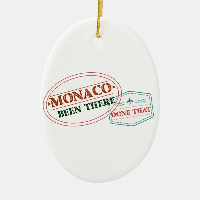 Ornement En Céramique Le Monaco là fait cela (Devant)