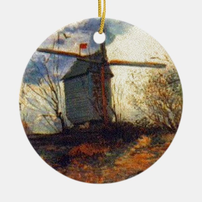 Ornement En Céramique Le Moulin de la Galette Van Gogh (Devant)