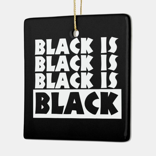 Ornement En Céramique Le noir est noir (Gauche)