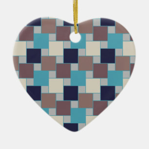 Ornement En Céramique Le paon sur la plage