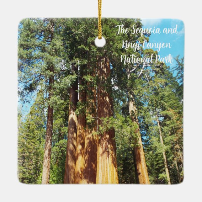 Ornement En Céramique Le parc national de Sequoia et Kings Canyon (Dos)