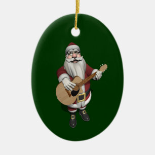 Ornement En Céramique Le Père Noël Musical Jouant Des Chansons De Noël