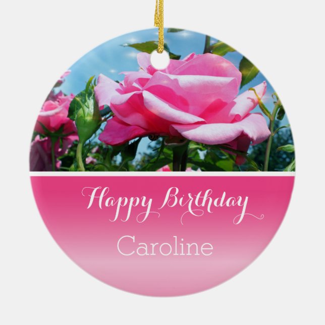 Ornement En Céramique le plus beau cadeau d'anniversaire d'un ami (Dos)