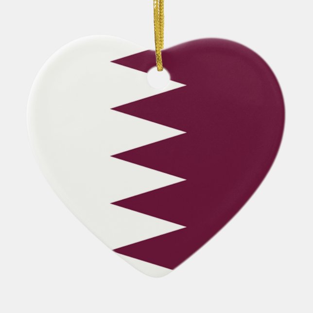 Ornement En Céramique Le Qatar (Devant)