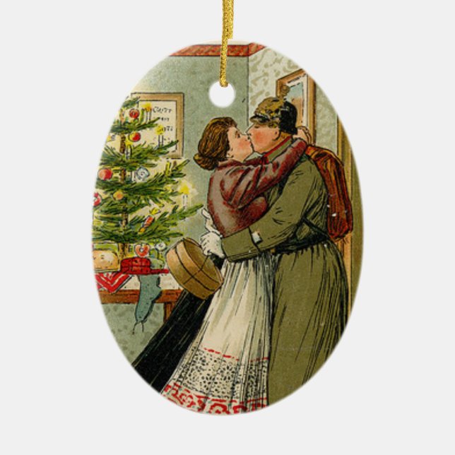 Ornement En Céramique Le retour du soldat pour Weihnachten (Devant)