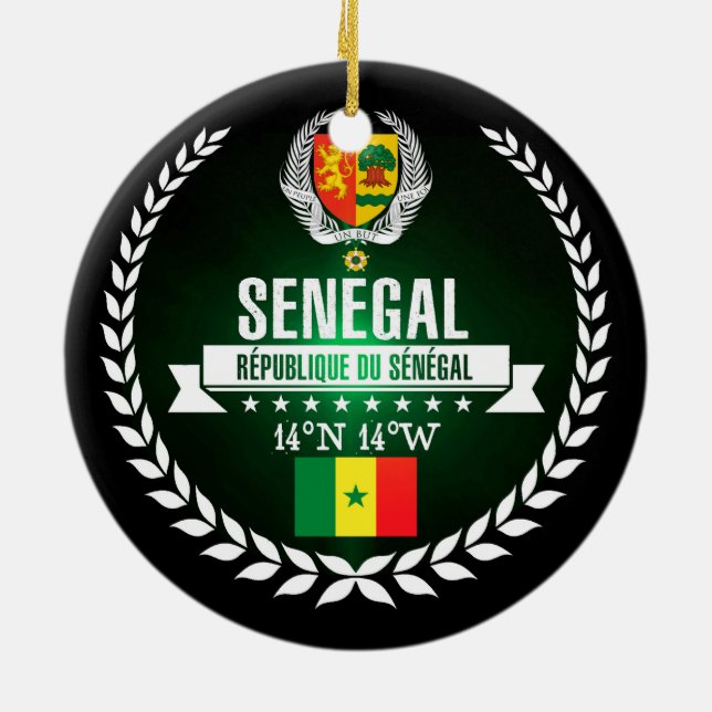 Ornement En Céramique Le Sénégal (Dos)