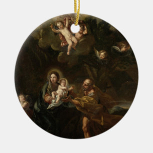 Ornement En Céramique Le vol en l'Egypte