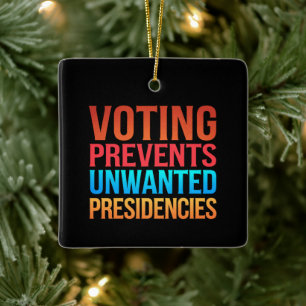 Ornement En Céramique Le vote empêche les présidences indésirables