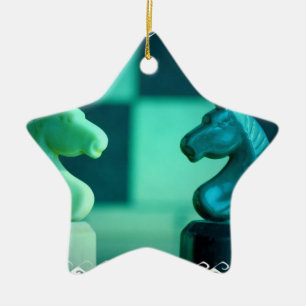 Ornement En Céramique L'échiquier adoube l'ornement