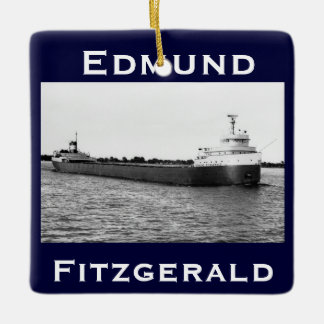 Ornement En Céramique L'Edmund Fitzgerald sur la rivière St. Clair