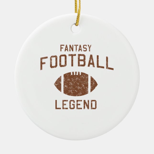Ornement En Céramique Légende du football d'imaginaire (Devant)