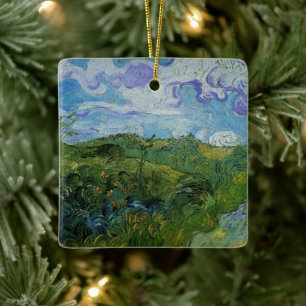 Ornement En Céramique Les champs de blé vert par Vincent van Gogh