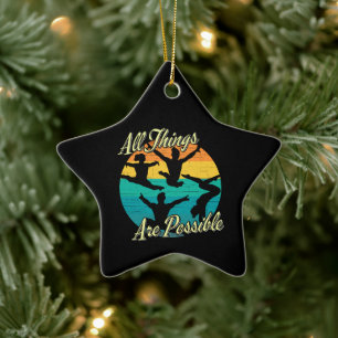 Ornement En Céramique Les filles Gymnastique - Tout est possible