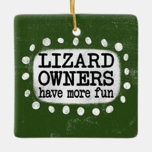 Ornement En Céramique Les Propriétaires De Lizard Ont Plus D'Ornement Am