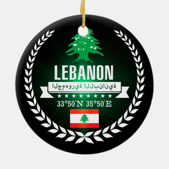 Ornement En Céramique Liban (Dos)