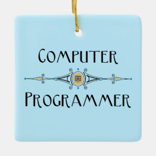 Ornement En Céramique Ligne de programmeur informatique
