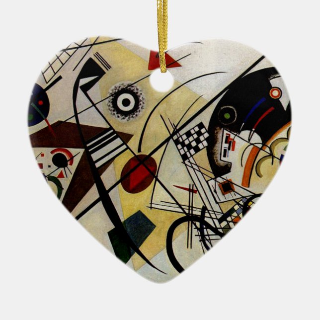 Ornement En Céramique Ligne ininterrompue Kandinsky Transverse (Devant)