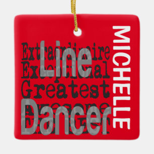Ornement En Céramique Line Dancer Extraordinaire PERSONNALISÉ