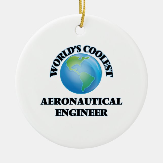 Ornement En Céramique l'ingénieur aéronautique LE PLUS FRAIS des mondes (Devant)