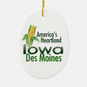 ORNEMENT EN CÉRAMIQUE L'IOWA
