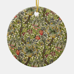 Ornement En Céramique Lis d'or de William Morris