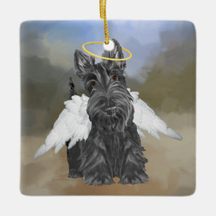 Ornement En Céramique Little Scottie Angel