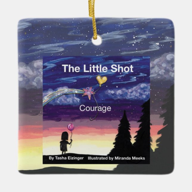 Ornement En Céramique Little Shot Courage Book Cover Ceramic Ornament (Devant)