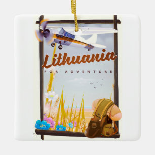 Ornement En Céramique lituanie - Pour une affiche de voyage d'aventure