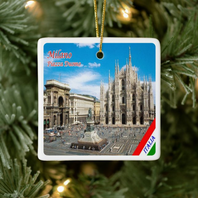 Ornement En Céramique LMD011 MILAN, Cathédrale Piazza del Duomo, (Arbre)