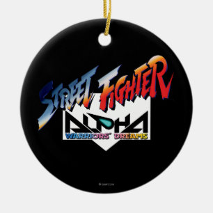 Ornement En Céramique Logo d'alpha de Street Fighter