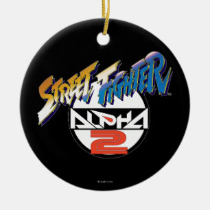 Ornement En Céramique Logo de l'alpha 2 de Street Fighter