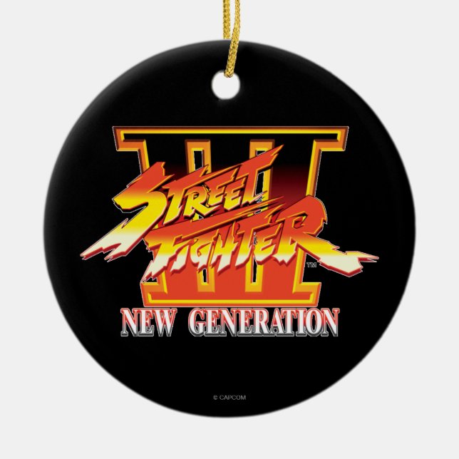 Ornement En Céramique Logo de nouvelle génération de Street Fighter III (Devant)