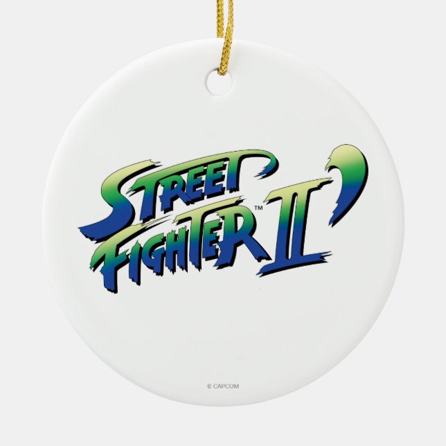 Ornement En Céramique Logo de Street Fighter II (Devant)