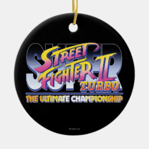 Ornement En Céramique Logo de Street Fighter II Turbo UC