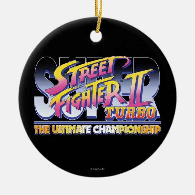 Ornement En Céramique Logo de Street Fighter II Turbo UC (Devant)
