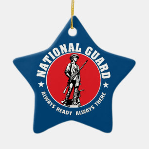 Ornement En Céramique Logo historique de garde nationale d'armée
