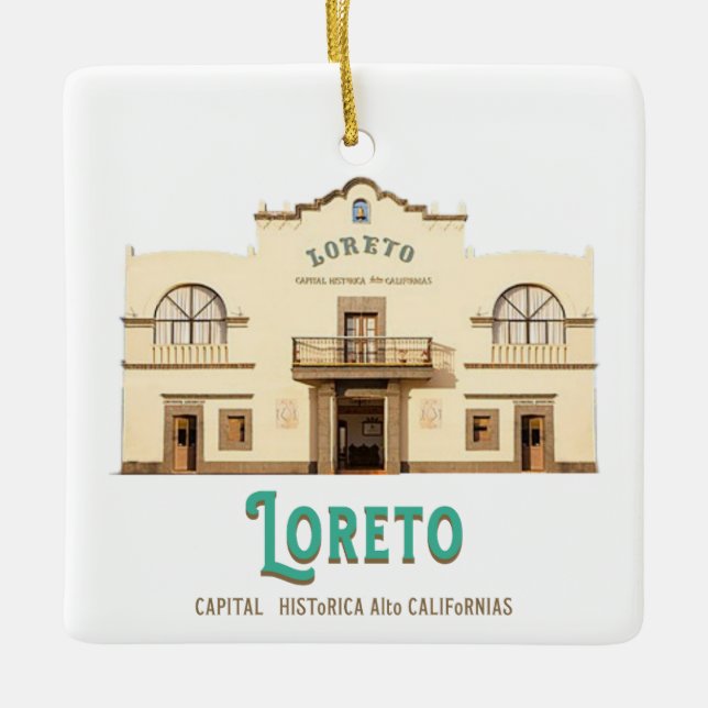 Ornement En Céramique Loreto Baja California Sur Mexique (Devant)