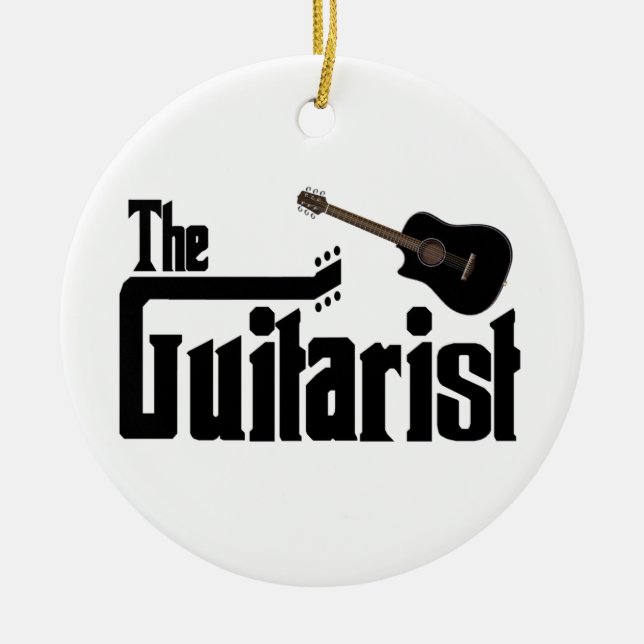 Ornement En Céramique L'ornement de guitariste (Devant)