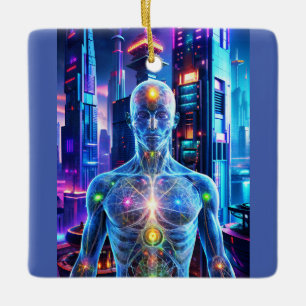 Ornement En Céramique L'ornement de l'homme du futur