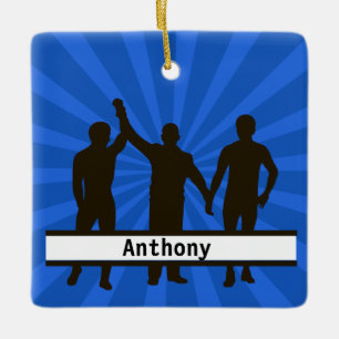 Ornement En Céramique L'ornement de Noël de Watchler gagnant