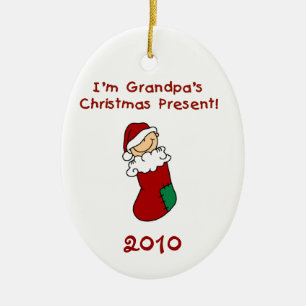 Ornement En Céramique L'ornement de Noël du grand-père