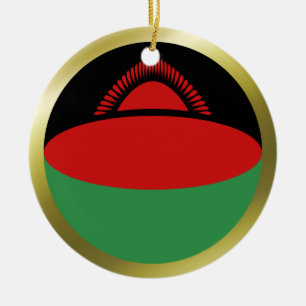 Ornement En Céramique L'ornement du drapeau du Malawi