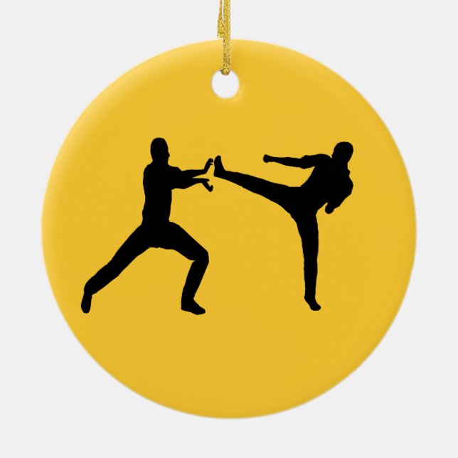Ornement En Céramique L'ornement Kung Fu (Spin It) (Dos)