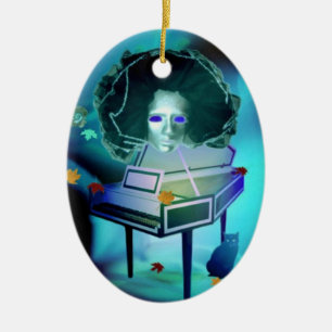 Ornement En Céramique L'ornement pianiste meringue