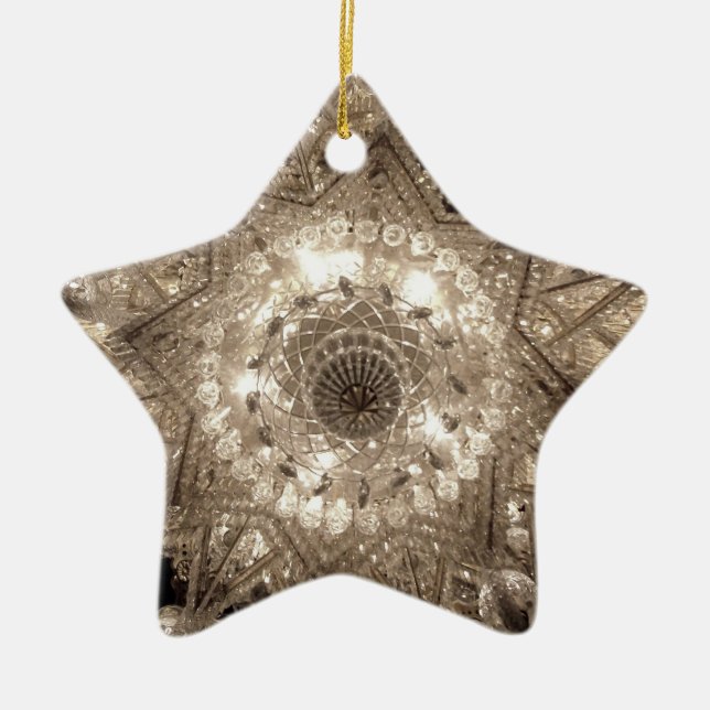 Ornement En Céramique L'ornement Star "Crystal" (Argent) (Devant)