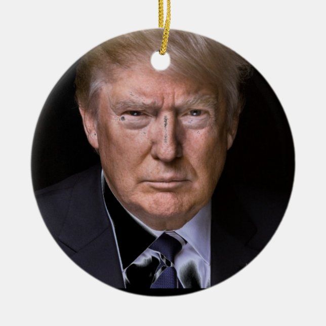 Ornement En Céramique Love Trump en céramique ornament (Devant)