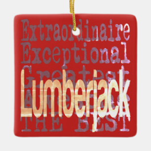 Ornement En Céramique Lumberjack Extraordinaire