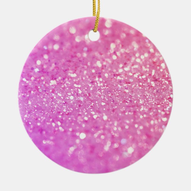 Ornement En Céramique Luxe brillant de parties scintillantes (Devant)